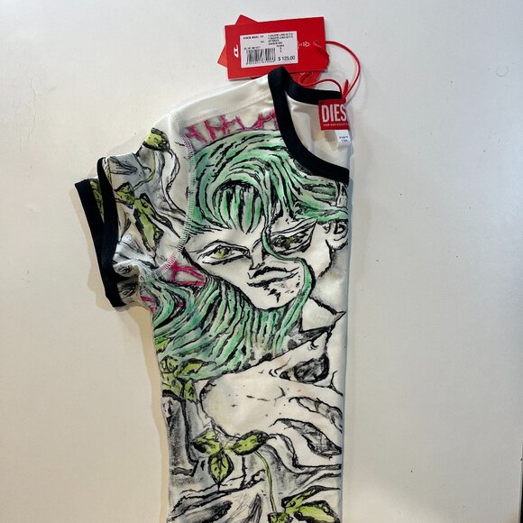 Brand new Diesel red label stretch printed T - Picture 2 of 7